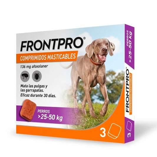 Frontpro Comprimidos Masticables para Perros de 25-50kg