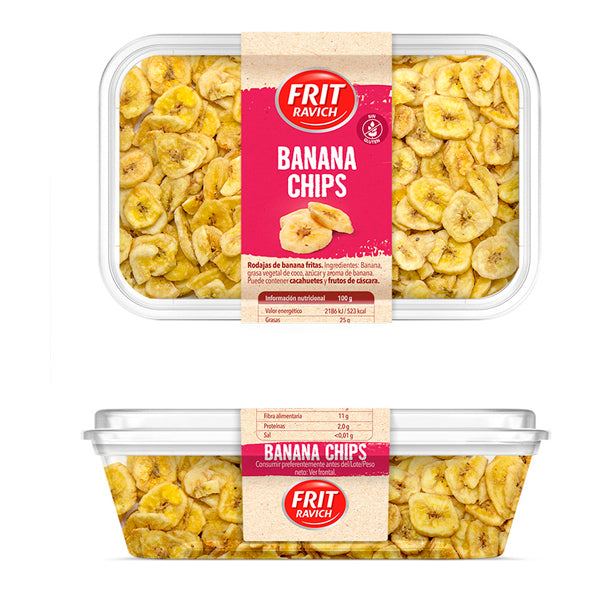 Frit Ravich Banana Chips 100 gr Tarrina