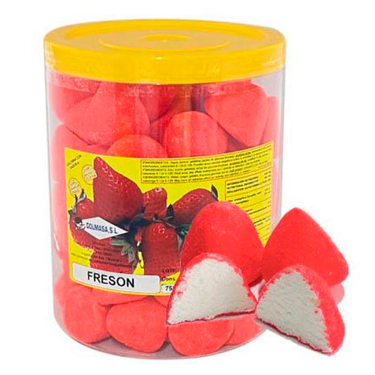 Golosinas de Fresón Golmasa - Deliciosos dulces de fresa, 75 unidades
