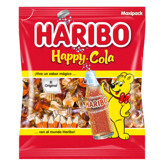 Haribo Happy Cola - Bolsa de 1 Kg, Golosinas de Goma con Sabor a Cola