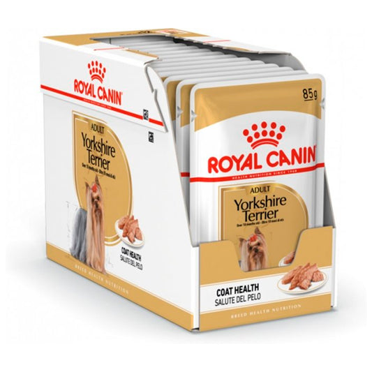 Royal Canin Yorkshire Terrier: Comida Húmeda Especializada para Perros, Pack de 12 Sobres de 85gr