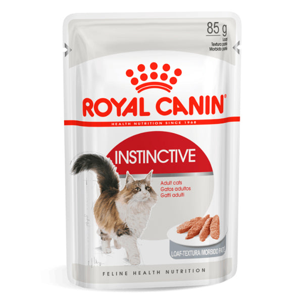Royal Canin Instinctive: Comida Húmeda de Alta Calidad en Formato Paté para Gatos, Pack de 12 Sobres de 85g