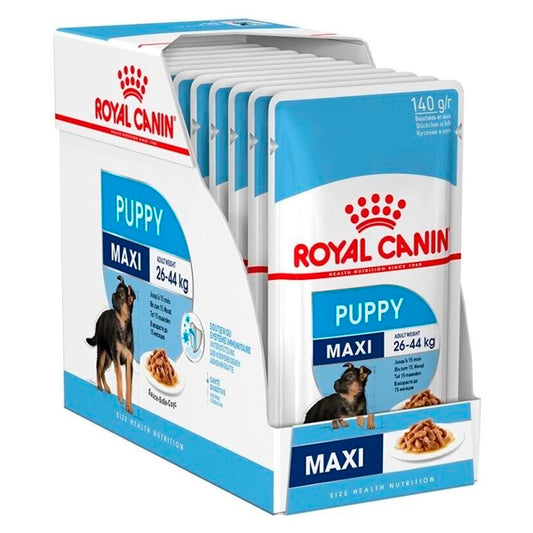 Royal Canin Alimento Húmedo para Cachorros Maxi: Pack de 10 Sobres de 140g