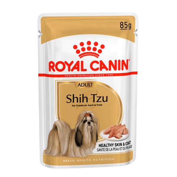 Royal Canin Shih Tzu: Comida Húmeda Especializada para Shih Tzus, Pack de 12 Sobres de 85gr