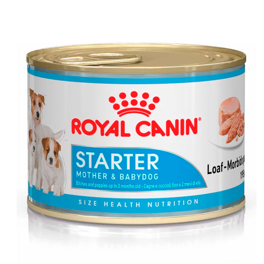 Royal Canin Starter Mousse: Alimento Húmedo para Cachorros Recién Nacidos, Pack de 12 Latas de 195gr