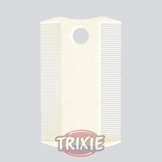 Trixie Peine Quitaparásitos, Plástico, Doble Cara, 9 Cm - Tujilguero
