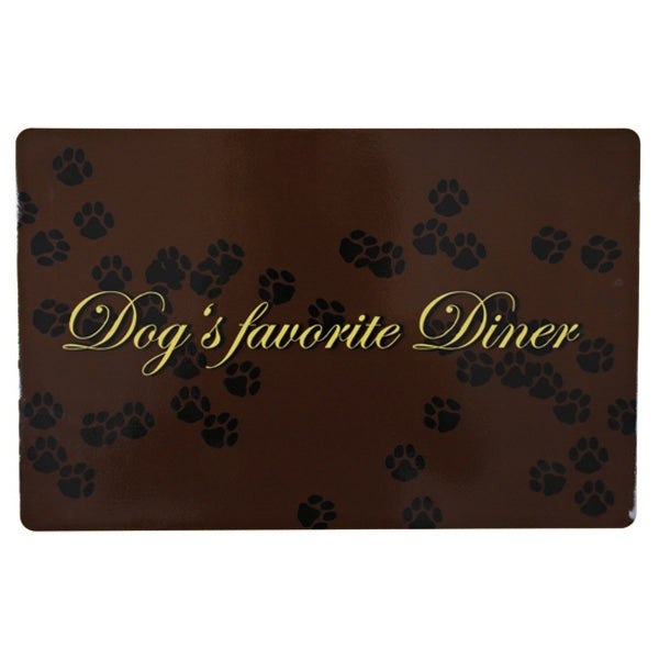 Salvamanteles Dogs favorite, 44x28cm, Marrón - Tujilguero