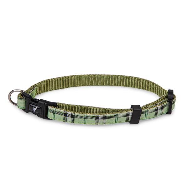 Vadigran Collar Perro Nylon Tartán Verde 13-20Cmx10Mm