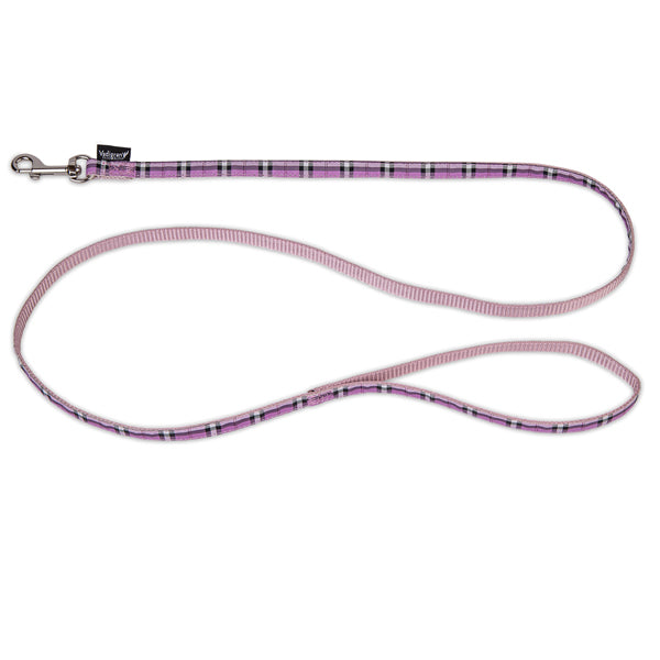 Vadigran Correa Perro Nylon Tartán Morado 120Cmx10Mm