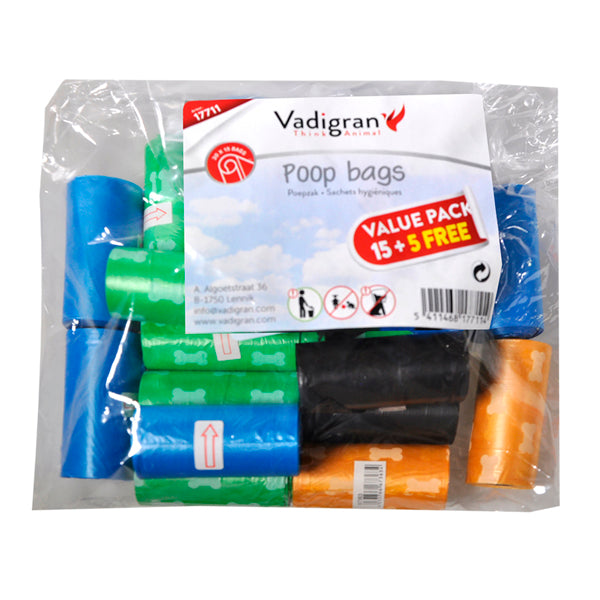 Vadigran Bolsas de higiene Value pack (15+5 rollos Gratis)