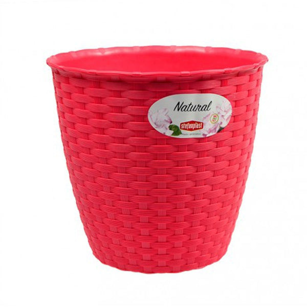 Florero Natural D.19 x 17,5 cm Rojo
