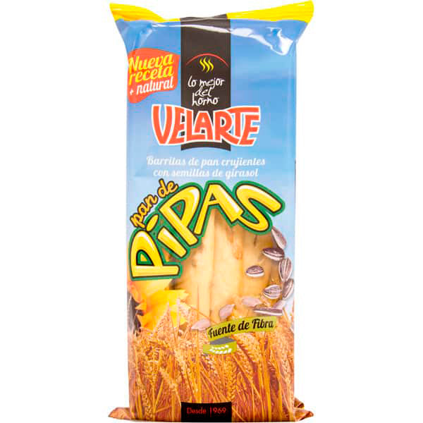 Barritas de pan crujientes con semillas de girasol pack 2x 60 g