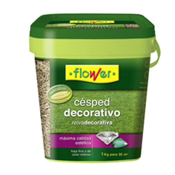 Flower Semillas Césped Decorativo Cubo 1Kg