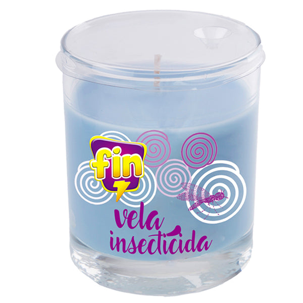 Flower Vela Insecticida Vaso Cristal