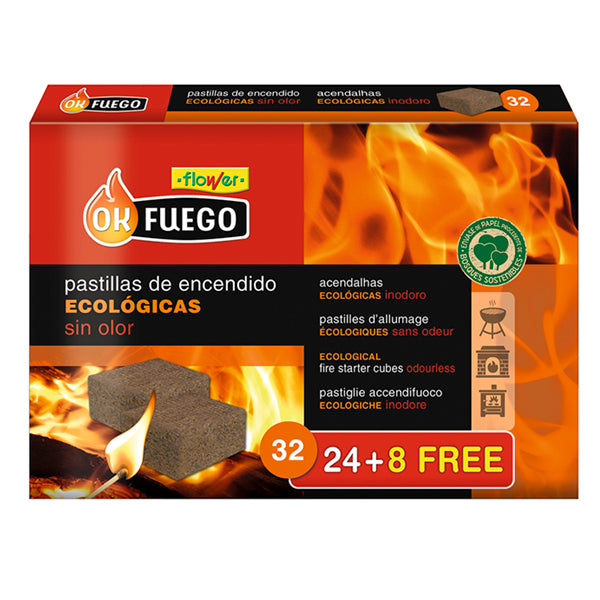 Okfuego Pastillas Encendido Eco.24 Unid+8
