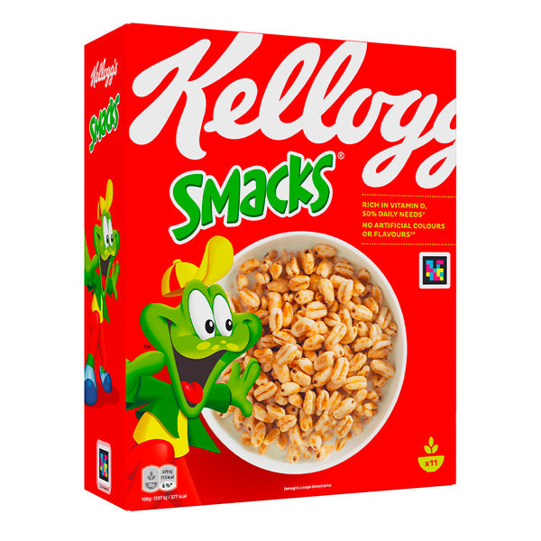 Cereales y muesli: imagen de Kellogg's Smacks 330g - Cereal Dulce y Crujiente para Desayuno