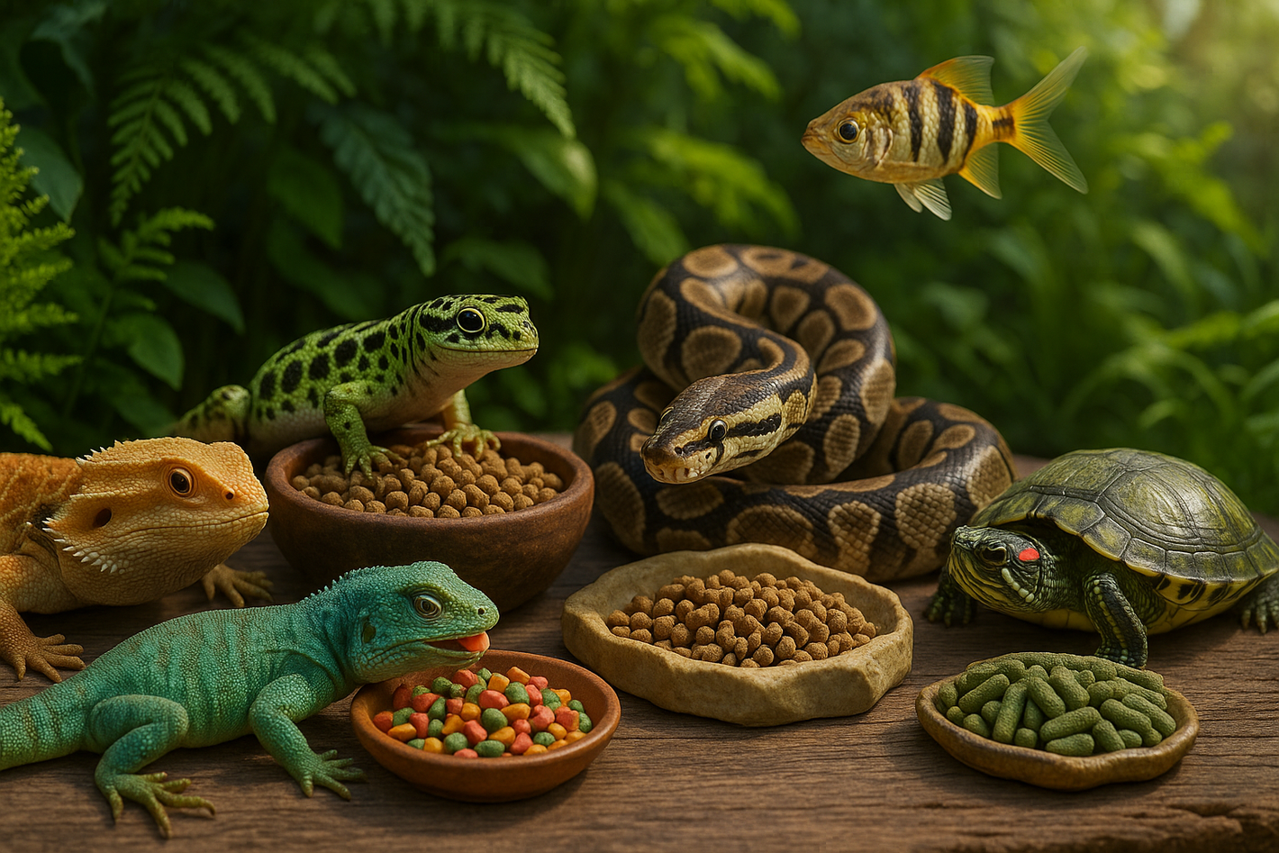 Piensos y Alimento para Reptiles y Peces