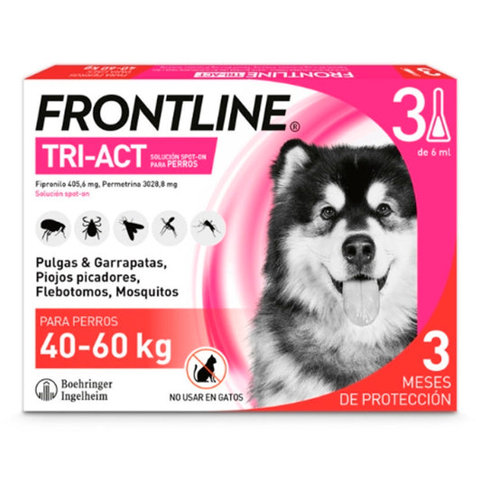 Frontline Tri-Act 40-60 Kg 3 Pipetas