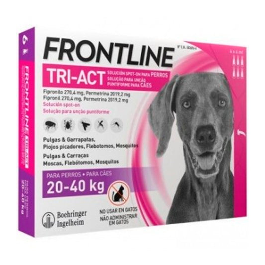Frontline Tri-Act 20-40 Kg de 6 Pipetas