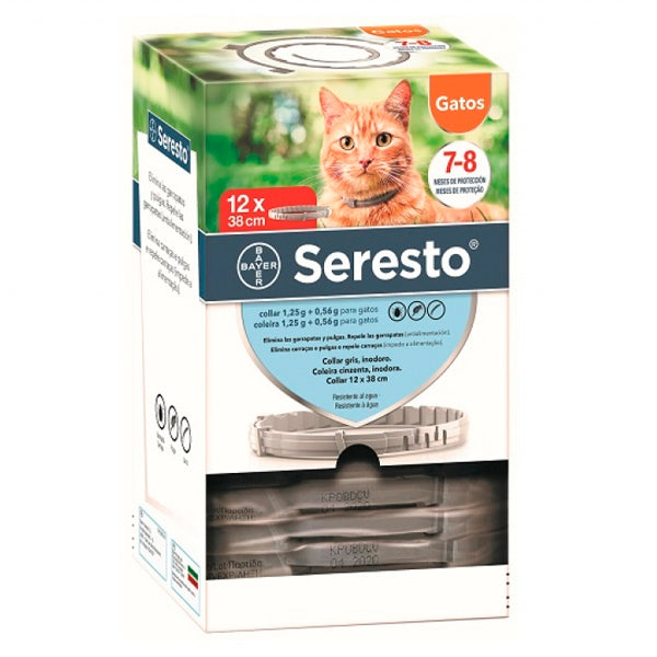 Pack 12 Seresto Collar Antiparasitario para Gatos