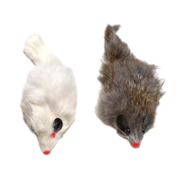 Ratones de Juguete para Gatos 9 cm con Catnip – Pack x2 – Juguetes Interactivos para Cazar, Morder y Jugar - Tujilguero