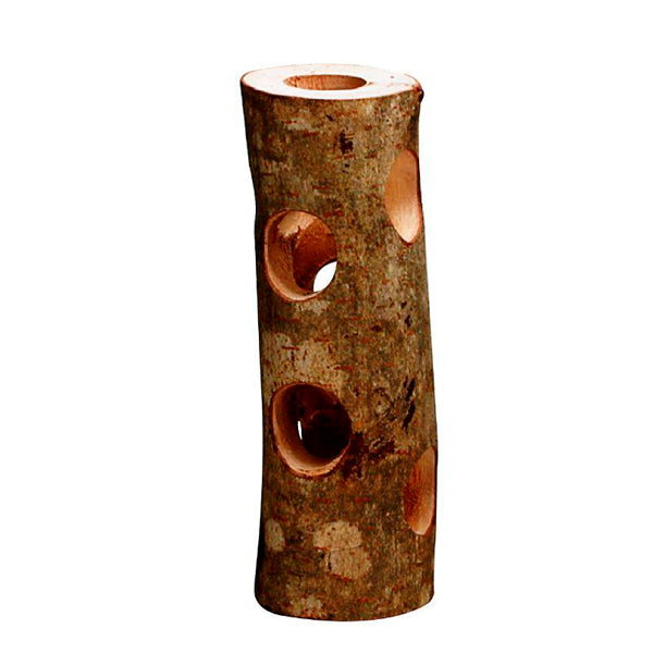 Bubimex Túnel de Madera para Roedores 20 cm – Juguete y Refugio Natural 100% Madera – Ideal para Roer – Hámster, Ratón y Jerbo