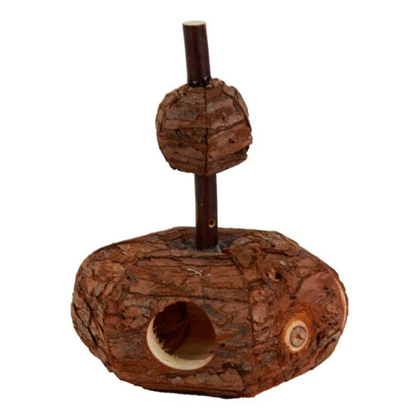 Bubimex Túnel de Madera para Roedores 12 cm – Juguete y Refugio Natural 100% Madera – Ideal para Roer – Hámster, Ratón y Jerbo