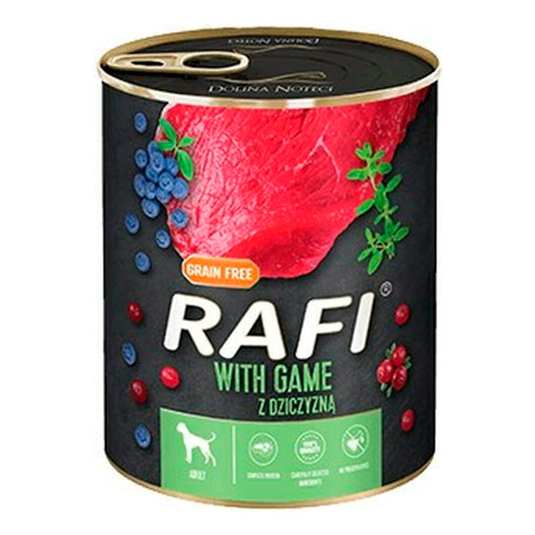 Rafi Paté Carne de Caza y Arándanos para Perros - Comida Húmeda en Lata de 800g
