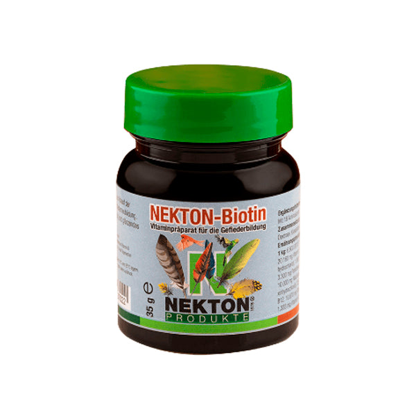 Nekton-Biotin | Vitaminas para la Muda y el Plumaje de Todo Tipo de Aves - Tujilguero