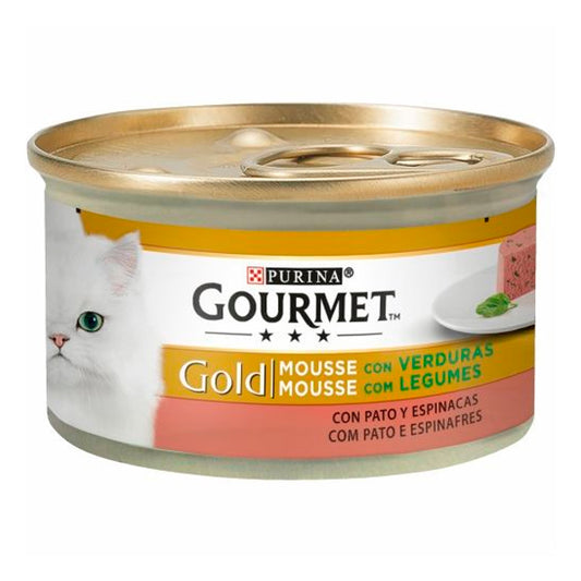 Gourmet Gold Mousse Pato y Espinacas 24x85 gr