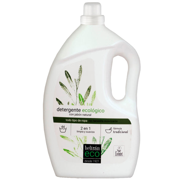 Beltrán ECO Detergente Líquido 3L | Detergente Ecológico Ropa Bebé y Piel Sensible Hipoalergénico - Tujilguero