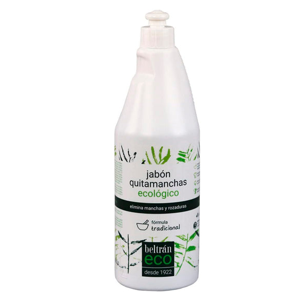 Beltrán ECO Quitamanchas 750 ml | Jabón Potásico Ecológico para Ropa Sin Perfume Apto Piel Sensible - Tujilguero