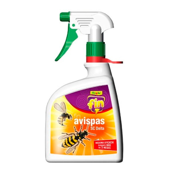 Flower FIN Avispas Pulverizador 1 L | Insecticida Piretroide Listo Uso contra Avispas para Ámbitos Autorizados