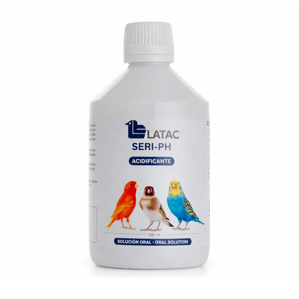 Latac Seri-PH Acidificante para Aves | Control de Bacterias y Hongos en el Agua | Salud Intestinal Canarios y Jilgueros - Tujilguero
