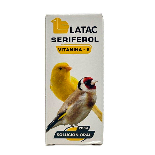 Latac Seriferol Vitamina E 150 ml - Estimulante Vitamínico para la Reproducción y Vitalidad de Aves