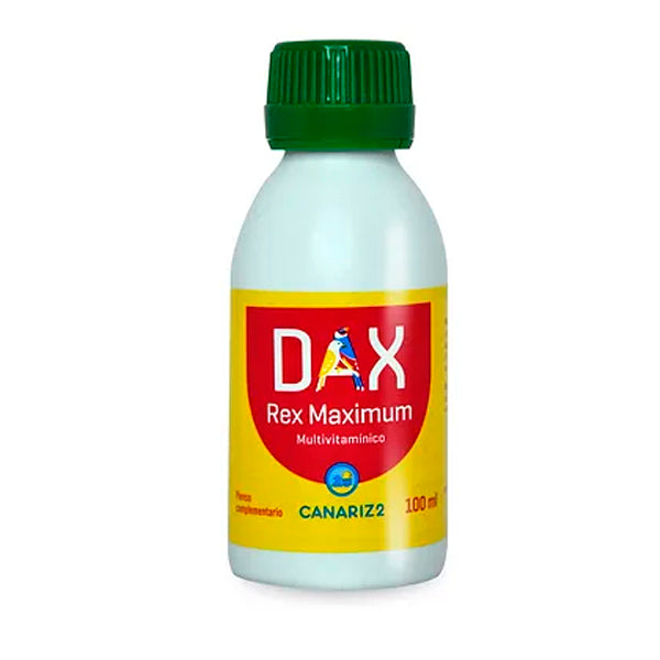 Dax Rex Maximun Multivitamínico 100 ml: Ideal para el Cuidado Diario de Aves