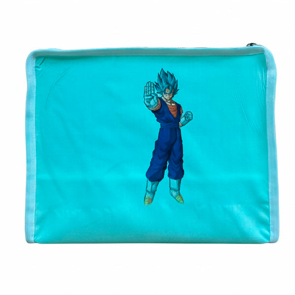 Funda para jaula C2 Vegetto Blue – Diseño Dragon Ball Super, tela opaca lavable con cremallera y asa