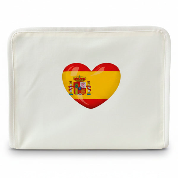 Funda para Jaula C2 con Dibujo de Corazón con Bandera de España – Estilo Elegante y Patriótico