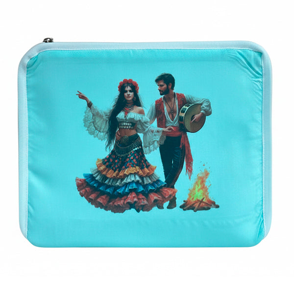 Funda Jaula C2 Pareja Flamenca con Hoguera - Tujilguero