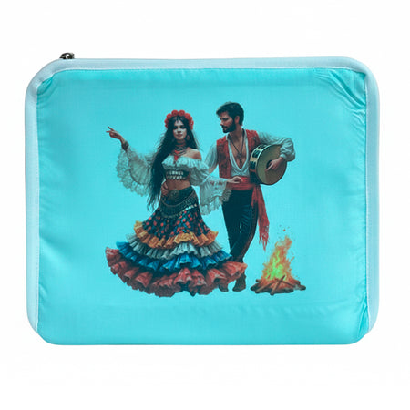 Funda Jaula C2 Pareja Flamenca con Hoguera - Tujilguero
