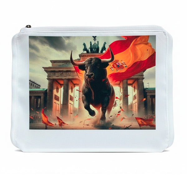 Funda Jaula C2 Toro Imponente con Bandera – Fuerza y Pasión