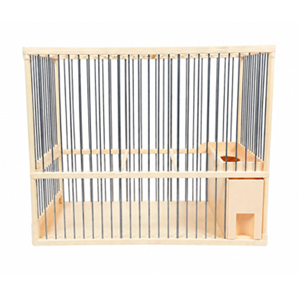 Jaula Concurso C-2 para Jilgueros | Jaula de Canto en Hierro Galvanizado con Comedero Extraíble | 23x13x19 cm - Tujilguero