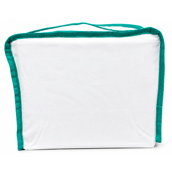 Funda Blanca para Jaula C2 con Ribetes de Colores | Cremallera y Asa para Transporte - Tujilguero