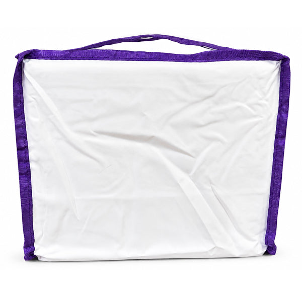 Funda Blanca para Jaula C2 con Ribetes de Colores | Cremallera y Asa para Transporte - Tujilguero