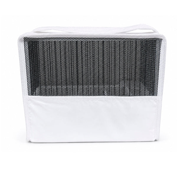 Funda Blanca Media Rejilla para Jaula C2 | Ventilación Permanente con Cremallera y Asa - Tujilguero