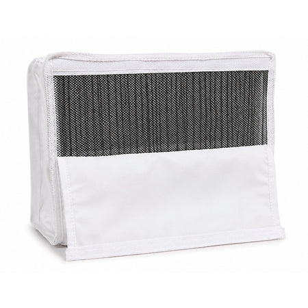 Funda Blanca para Jaula C2 con Tapa y Rejilla Frontal | Cremallera y Asa de Transporte - Tujilguero