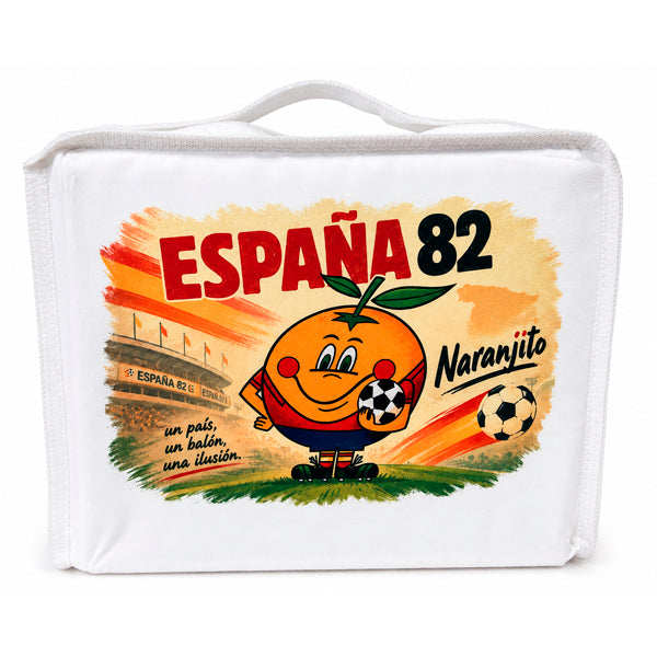 Funda para Jaula C2 Estilo Retro Fútbol España | Asa, Cremallera y Tela Opaca - Tujilguero
