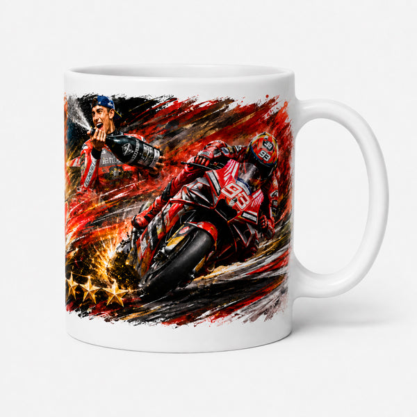 Taza Jilguero 93 Motociclismo – Taza Sublimada para Moteros - Tujilguero