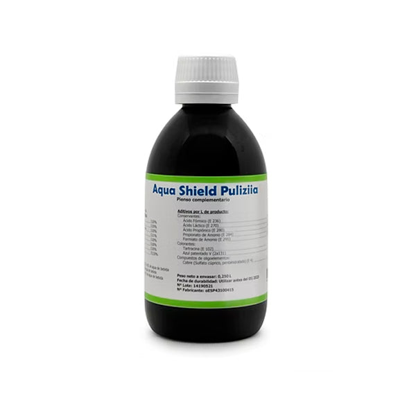 Antihongos y Bacterias Canariz (Aqua Shield Puliziia) | Antifúngico y Antibacteriano para Aves | Agua y Digestión - Tujilguero