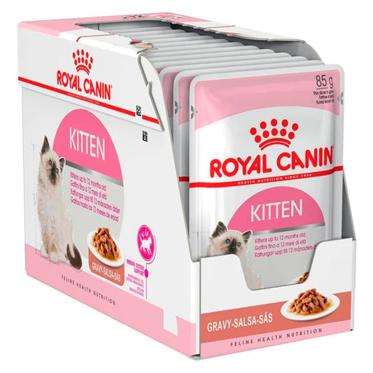 Royal Canin Kitten: Comida Húmeda en Salsa para Gatitos Esterilizados, Pack de 12 Sobres de 85gr